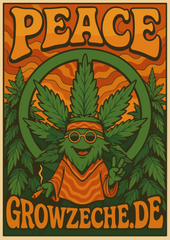 Grow Zeche PEACE-Poster – DIN A2 (42 × 59,4 cm), 130 g/m²