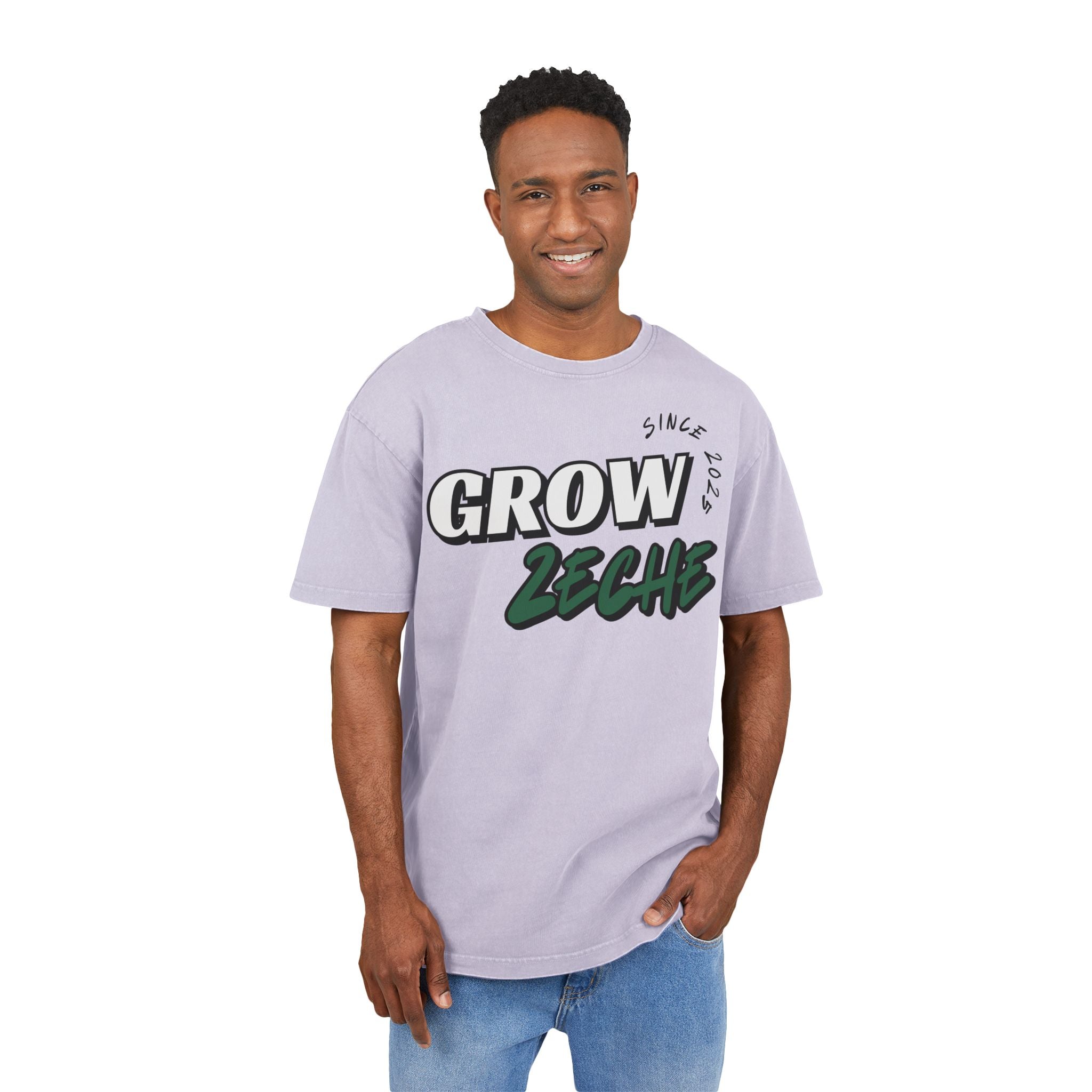 Grow Zeche Community Acid Wash Oversize T-Shirt – Dein Statement für Komfort und Style