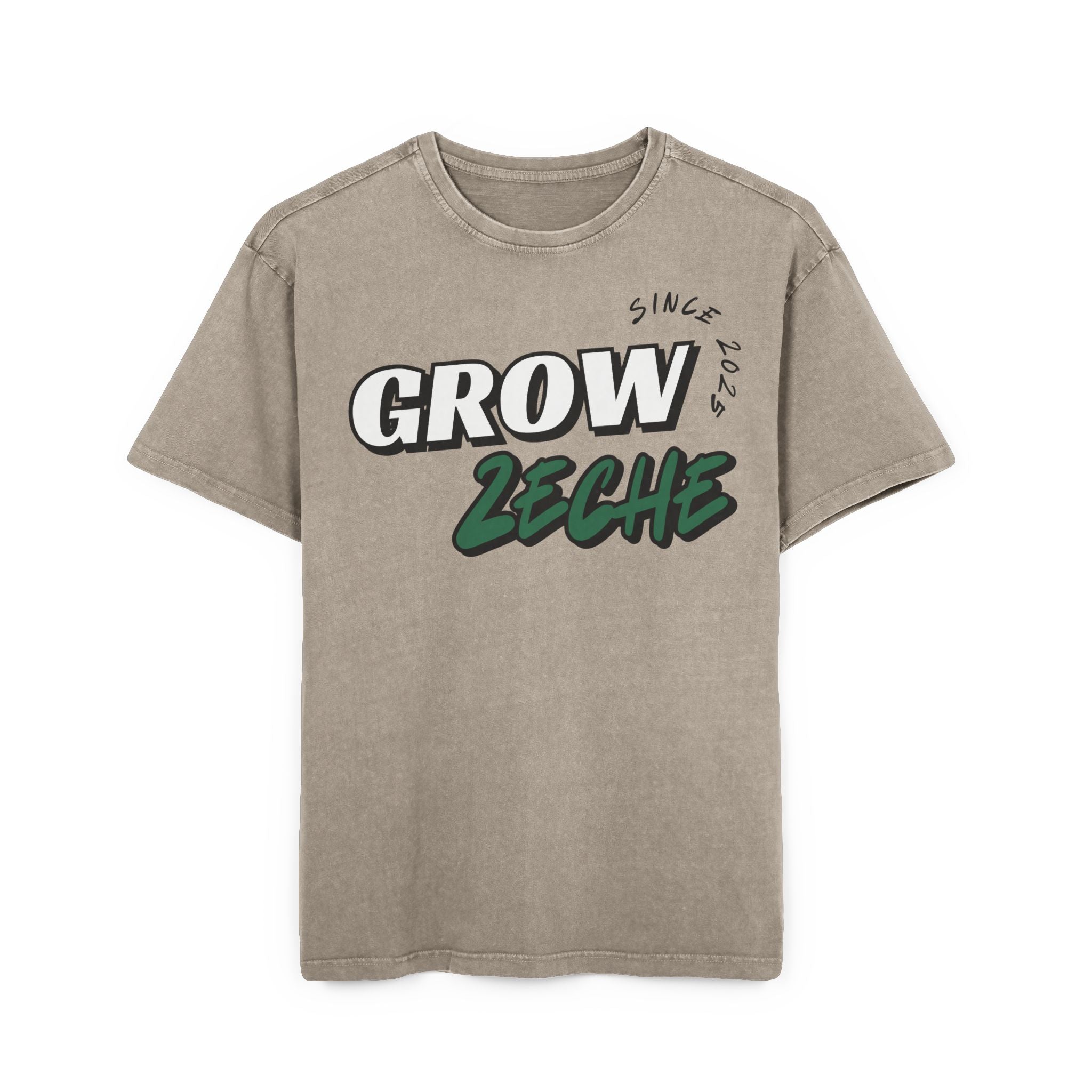 Grow Zeche Community Acid Wash Oversize T-Shirt – Dein Statement für Komfort und Style