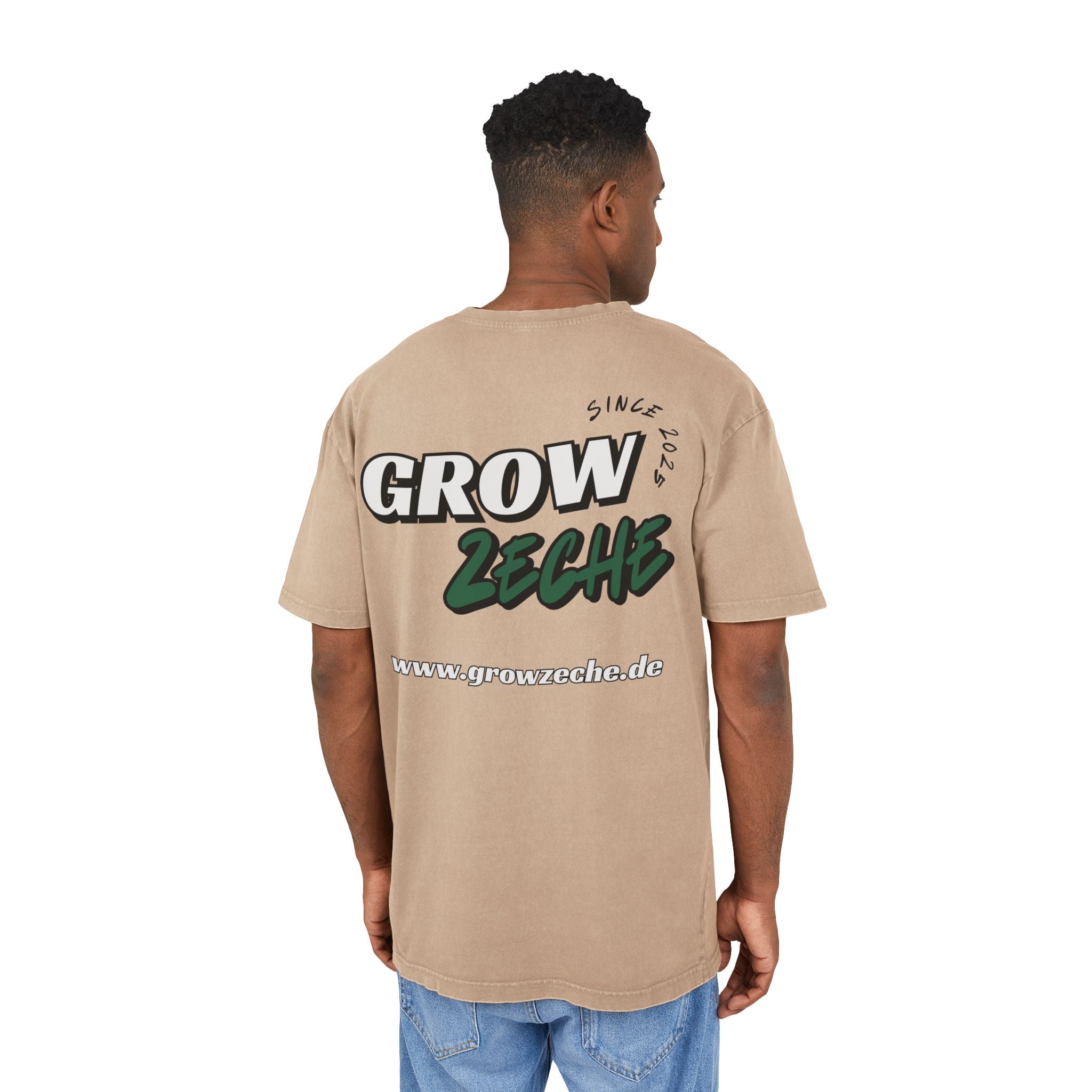 Grow Zeche Community Acid Wash Oversize T-Shirt – Dein Statement für Komfort und Style