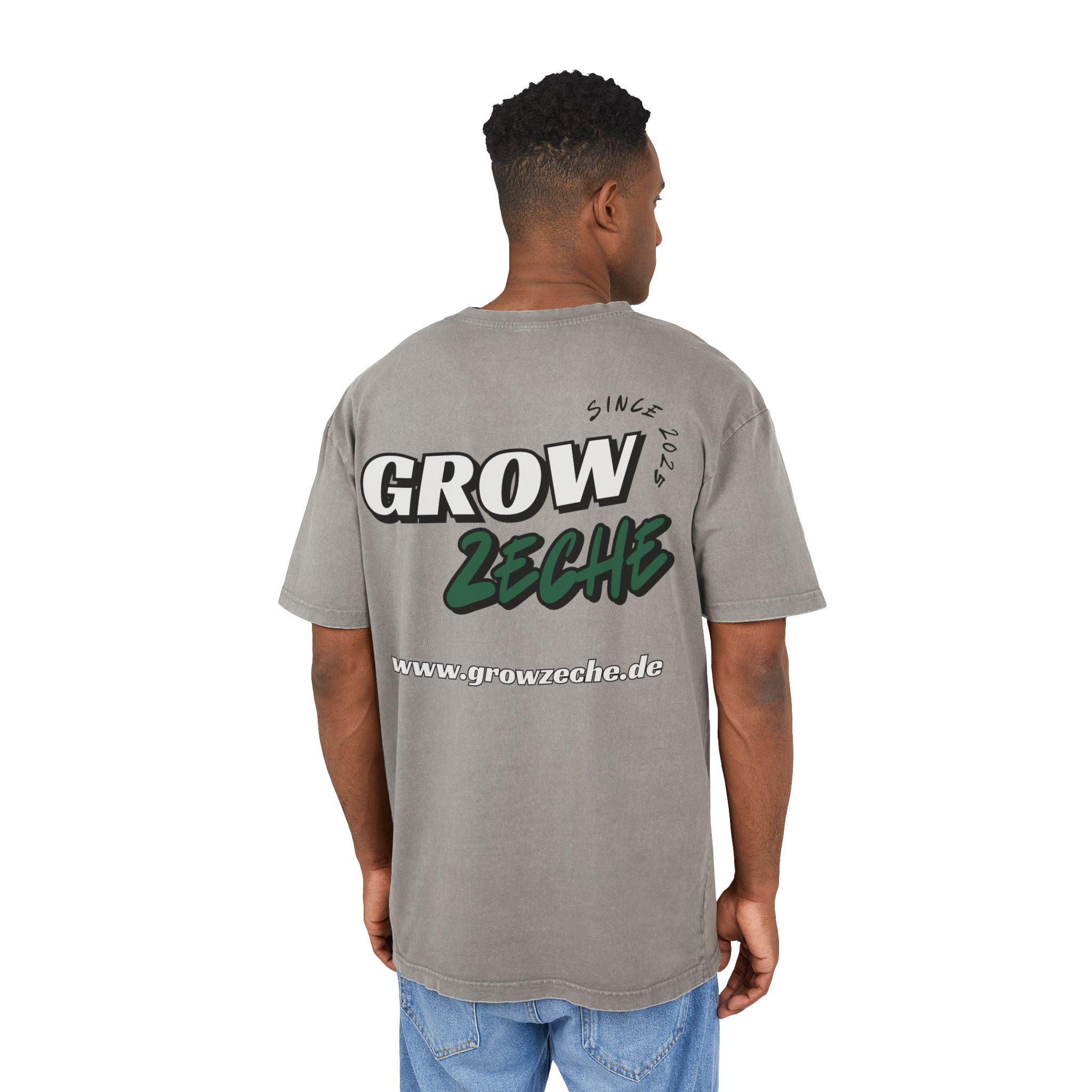 Grow Zeche Community Acid Wash Oversize T-Shirt – Dein Statement für Komfort und Style